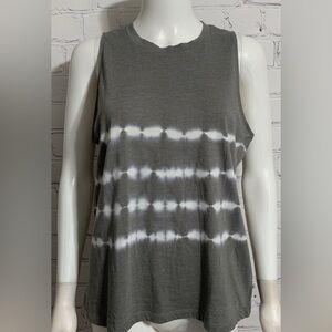 Splendid NWOT green/gray tie dye tank